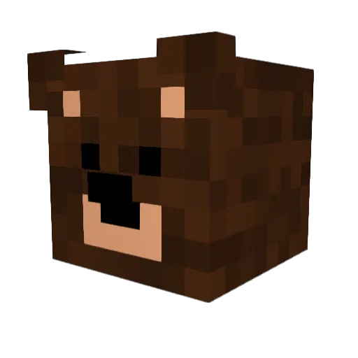 mp_5q Minecraft avatar head, 3D render