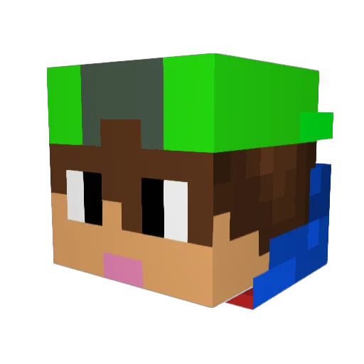 mpalka03 Minecraft avatar head, 3D render