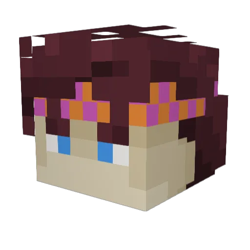 mpalmeros Minecraft avatar head, 3D render