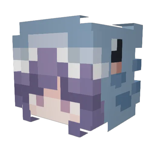 mpearson Minecraft avatar head, 3D render