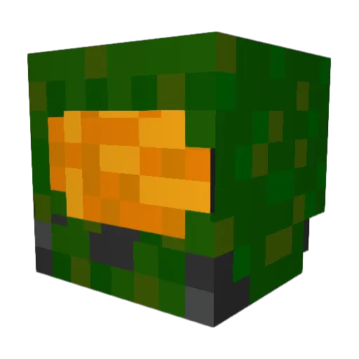 mpelt Minecraft avatar head, 3D render