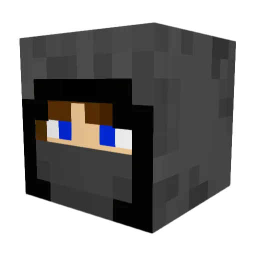mperry Minecraft avatar head, 3D render
