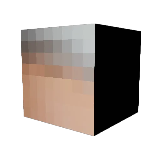 mpgas Minecraft avatar head, 3D render