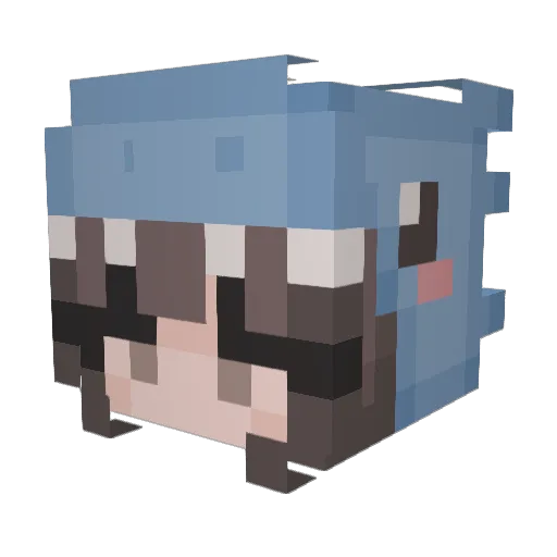 mpinel23 Minecraft avatar head, 3D render