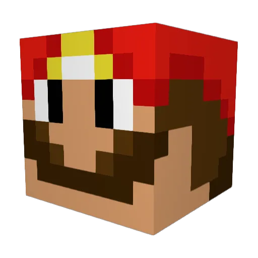 mpirimpis Minecraft avatar head, 3D render