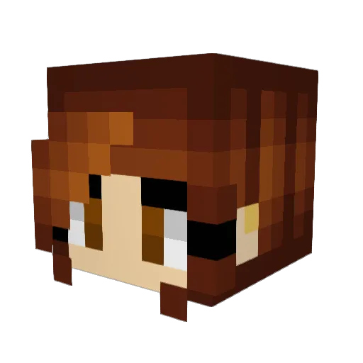 mpk04 Minecraft avatar head, 3D render