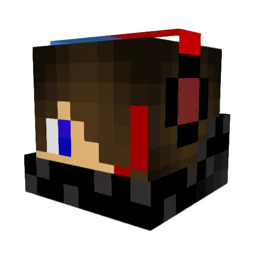 mpkt16 Minecraft avatar head, 3D render