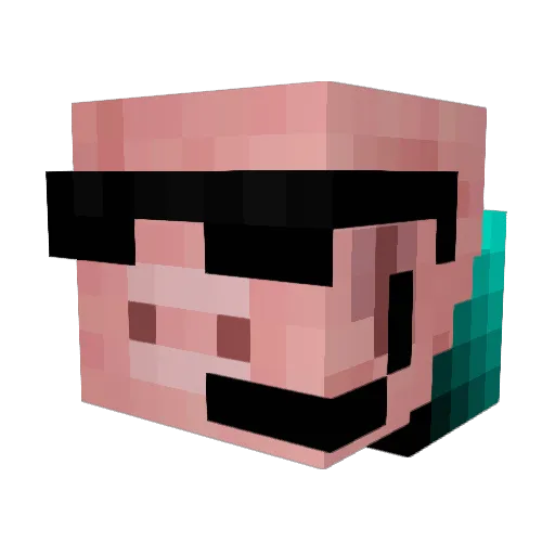 mpnlol Minecraft avatar head, 3D render