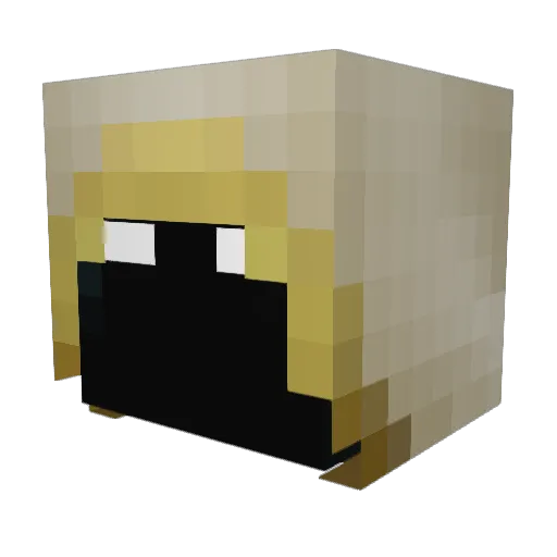 mpstarkey Minecraft avatar head, 3D render