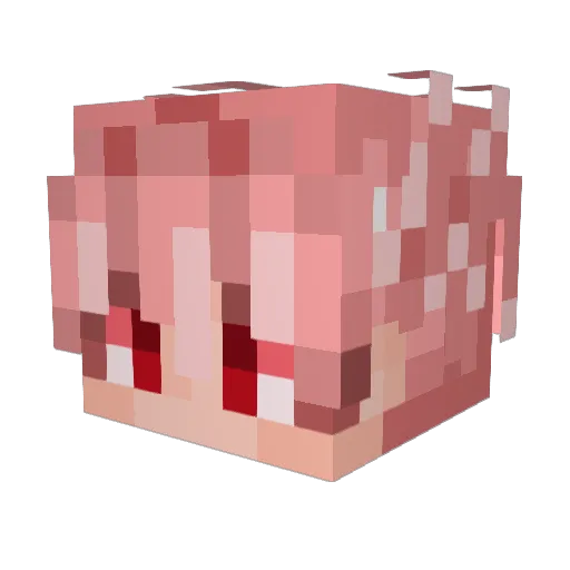 mpxa Minecraft avatar head, 3D render