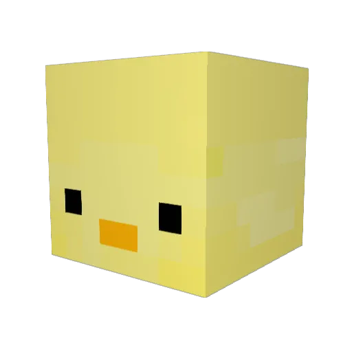 mpxre Minecraft avatar head, 3D render