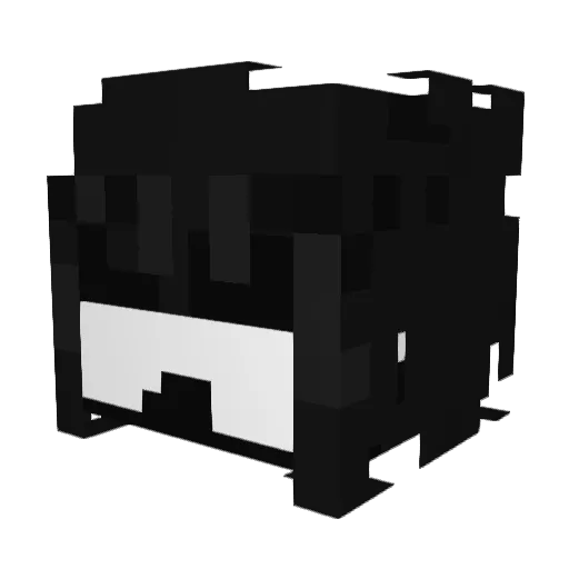 mq1c Minecraft avatar head, 3D render