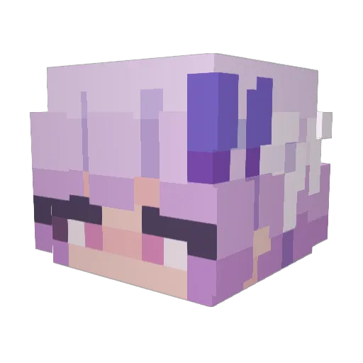 mq_y Minecraft avatar head, 3D render
