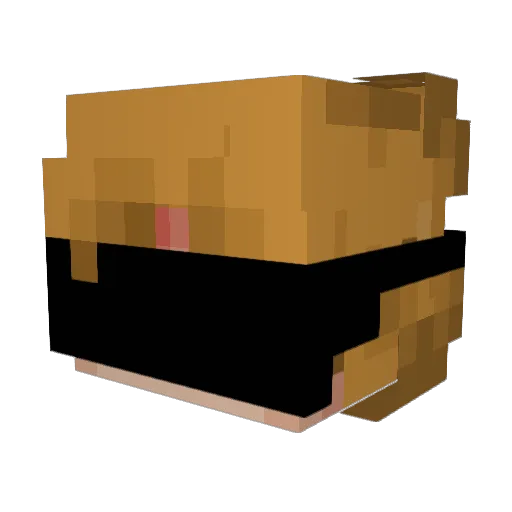 mqafiz Minecraft avatar head, 3D render