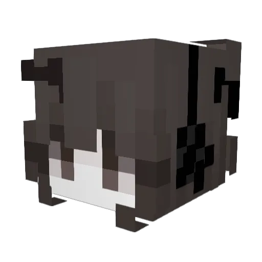mqcke Minecraft avatar head, 3D render