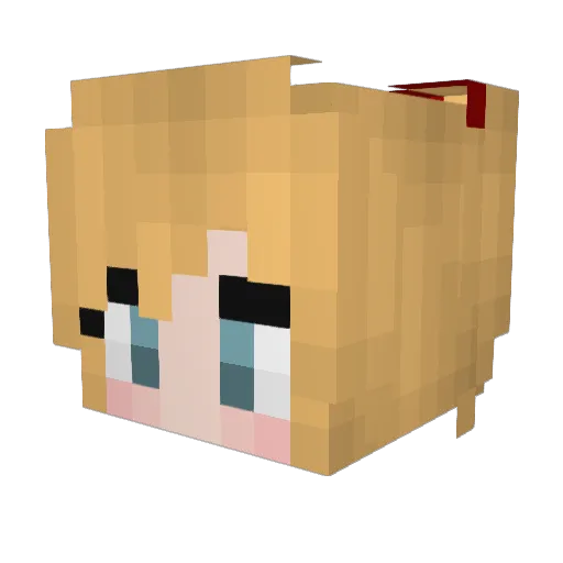 mqrianoel Minecraft avatar head, 3D render