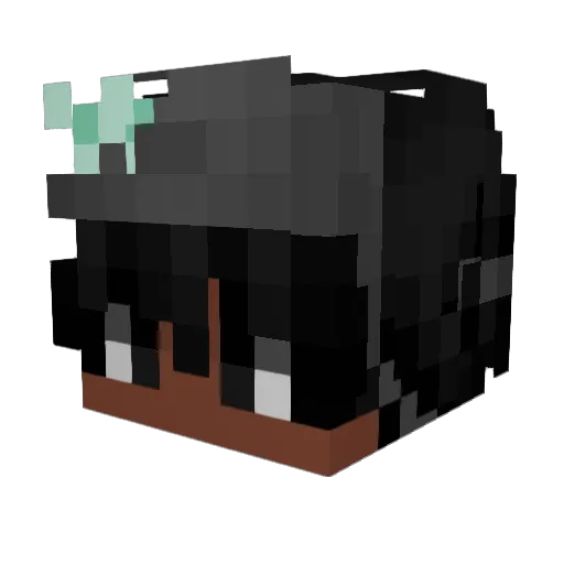 mqrioooo Minecraft avatar head, 3D render