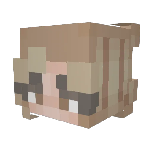 mqrislo Minecraft avatar head, 3D render