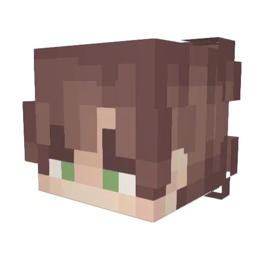 mqson Minecraft avatar head, 3D render