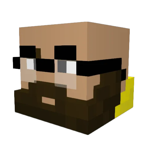 mqsoo Minecraft avatar head, 3D render