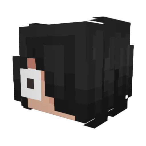 mqsssss Minecraft avatar head, 3D render