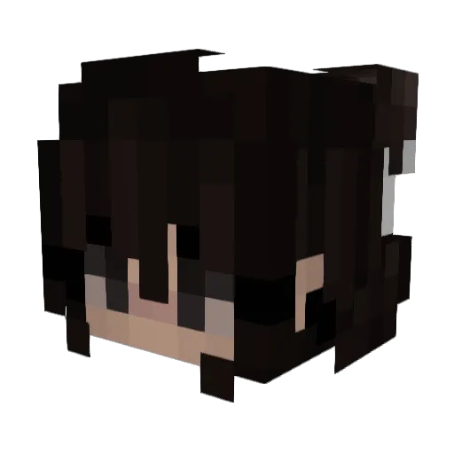 mqys Minecraft avatar head, 3D render