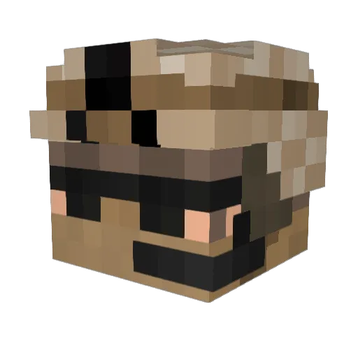 mr1371 Minecraft avatar head, 3D render