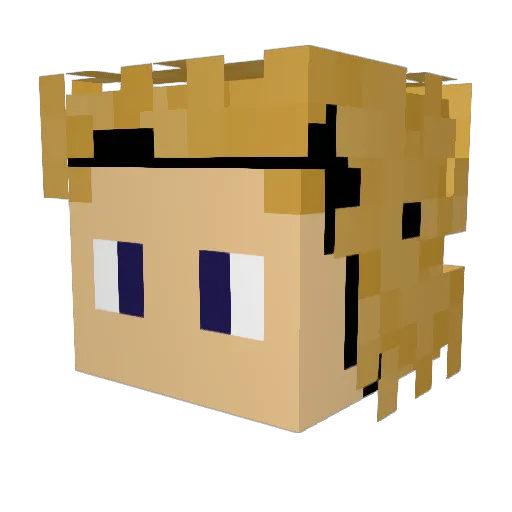 mr2stein Minecraft avatar head, 3D render