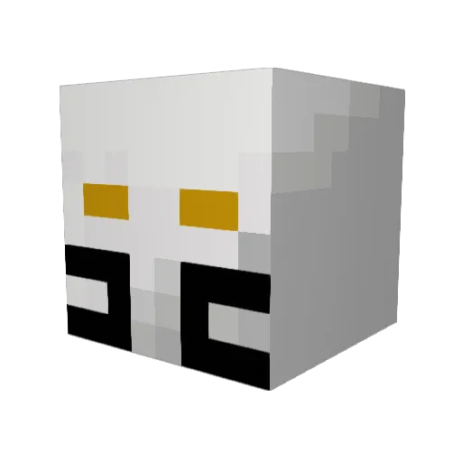 mrBloopers Minecraft avatar head, 3D render