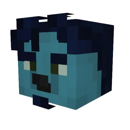 mrCabbages_ Minecraft avatar head, 3D render