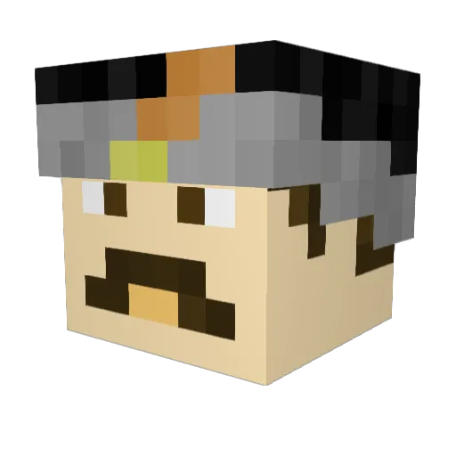 mrDEFEAT1 Minecraft avatar head, 3D render