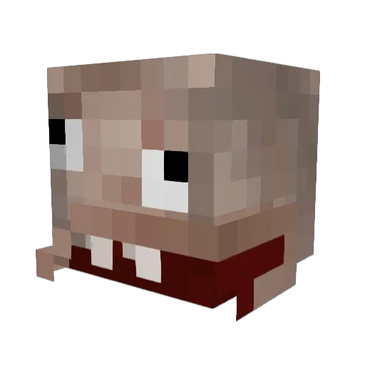 mrDenai Minecraft avatar head, 3D render