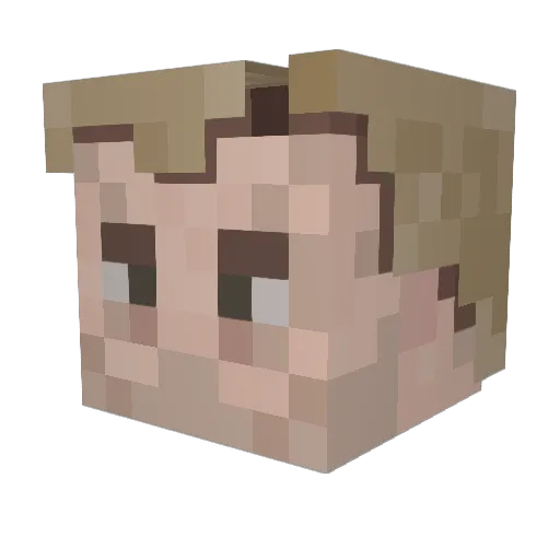 mrFAIL2000 Minecraft avatar head, 3D render