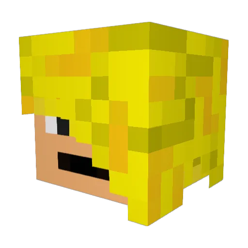 mrFrelom122 Minecraft avatar head, 3D render