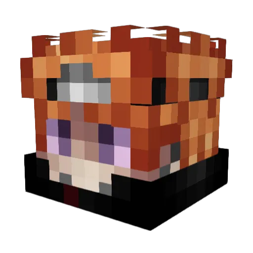 mrJlu4 Minecraft avatar head, 3D render