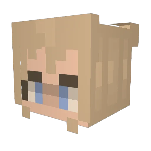 mrMagdak Minecraft avatar head, 3D render