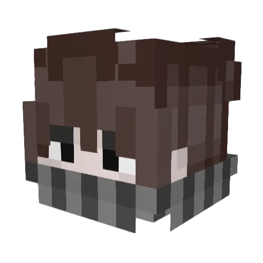 mrNimf Minecraft avatar head, 3D render