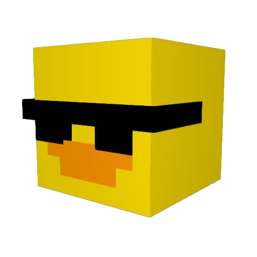 mrSnad Minecraft avatar head, 3D render