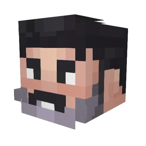 mr_3loa Minecraft avatar head, 3D render