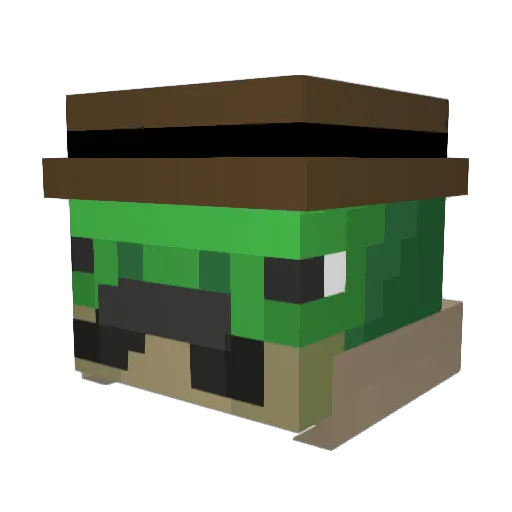 mr_Andromeda Minecraft avatar head, 3D render