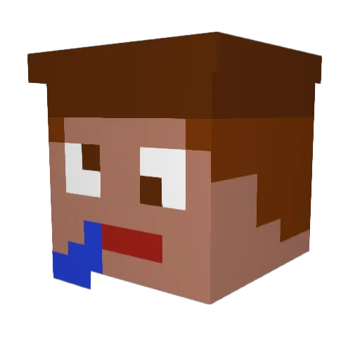 mr_Besen Minecraft avatar head, 3D render
