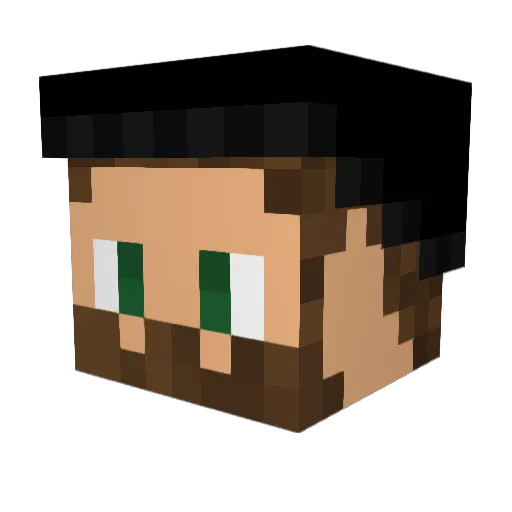 mr_aydarr Minecraft avatar head, 3D render