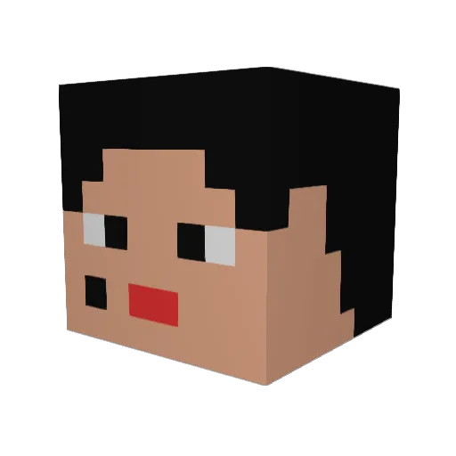 mr_blue13 Minecraft avatar head, 3D render