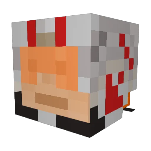 mr_bone Minecraft avatar head, 3D render