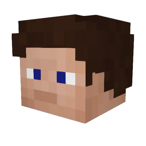 mr_books36 Minecraft avatar head, 3D render