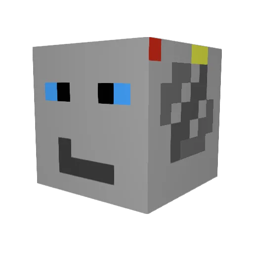 mr_botsauce Minecraft avatar head, 3D render
