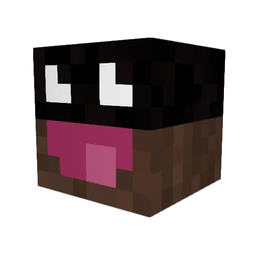 mr_browny Minecraft avatar head, 3D render