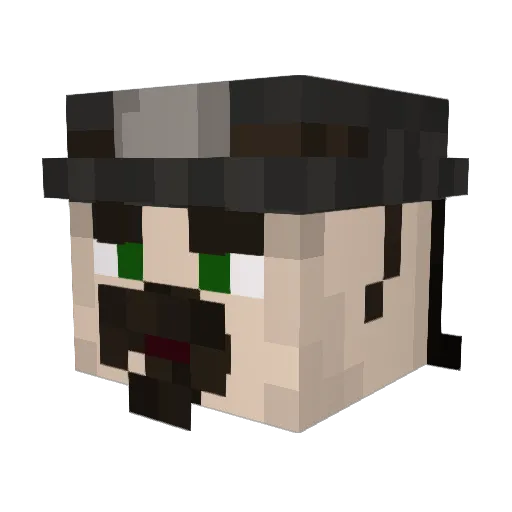 mr_butmunch Minecraft avatar head, 3D render