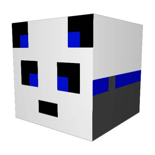 mr_diaMAND Minecraft avatar head, 3D render