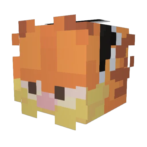 mr_esac Minecraft avatar head, 3D render